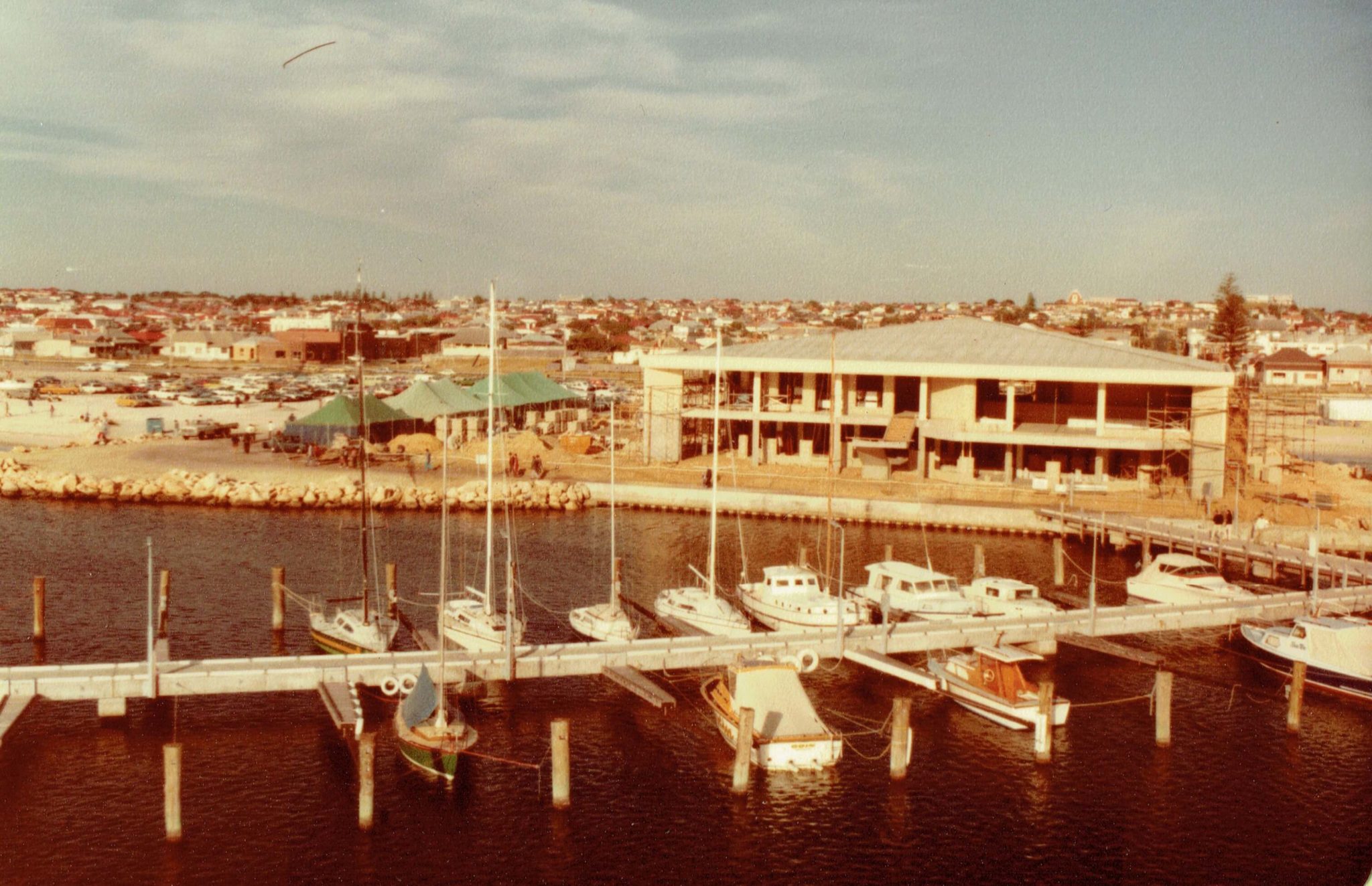 Fremantle Sailing Club 1979 views from mast