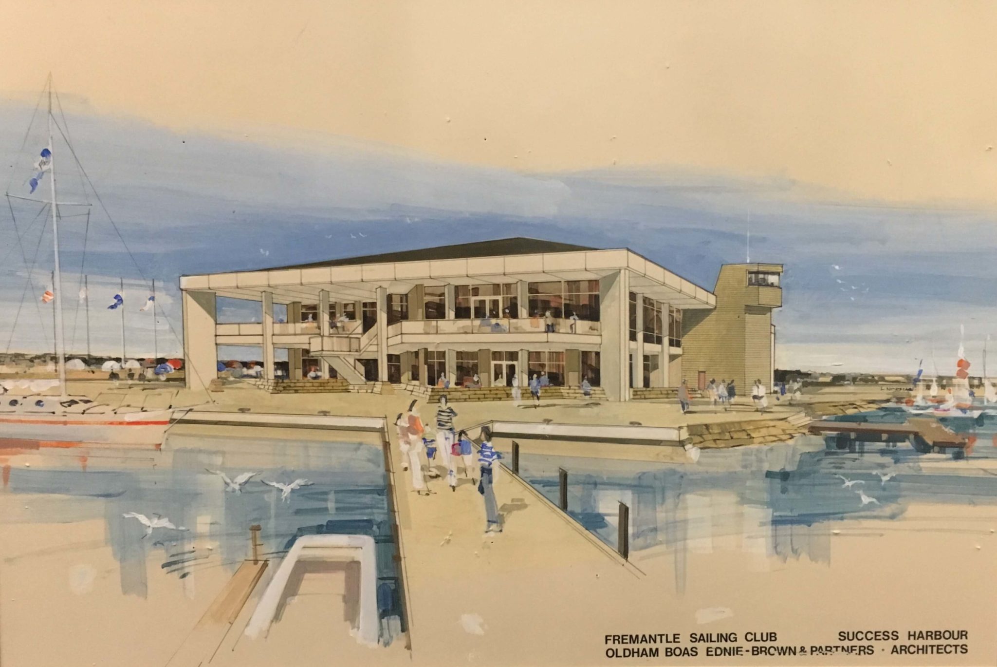 Archives & History Committee Fremantle Sailing Club Clubhouse architect drawing